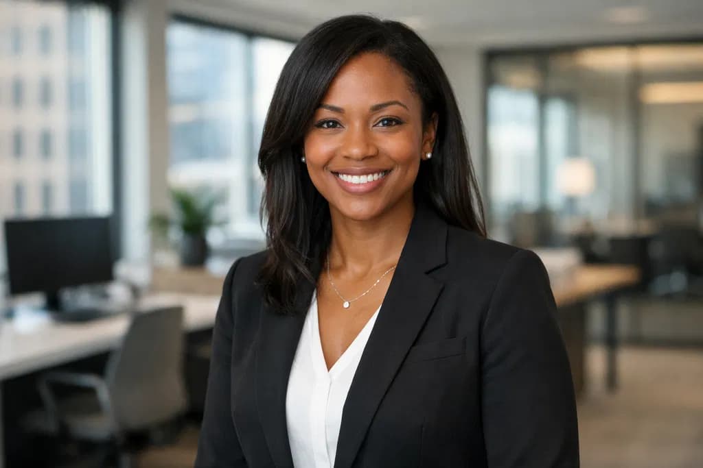 Professional leader in a modern office